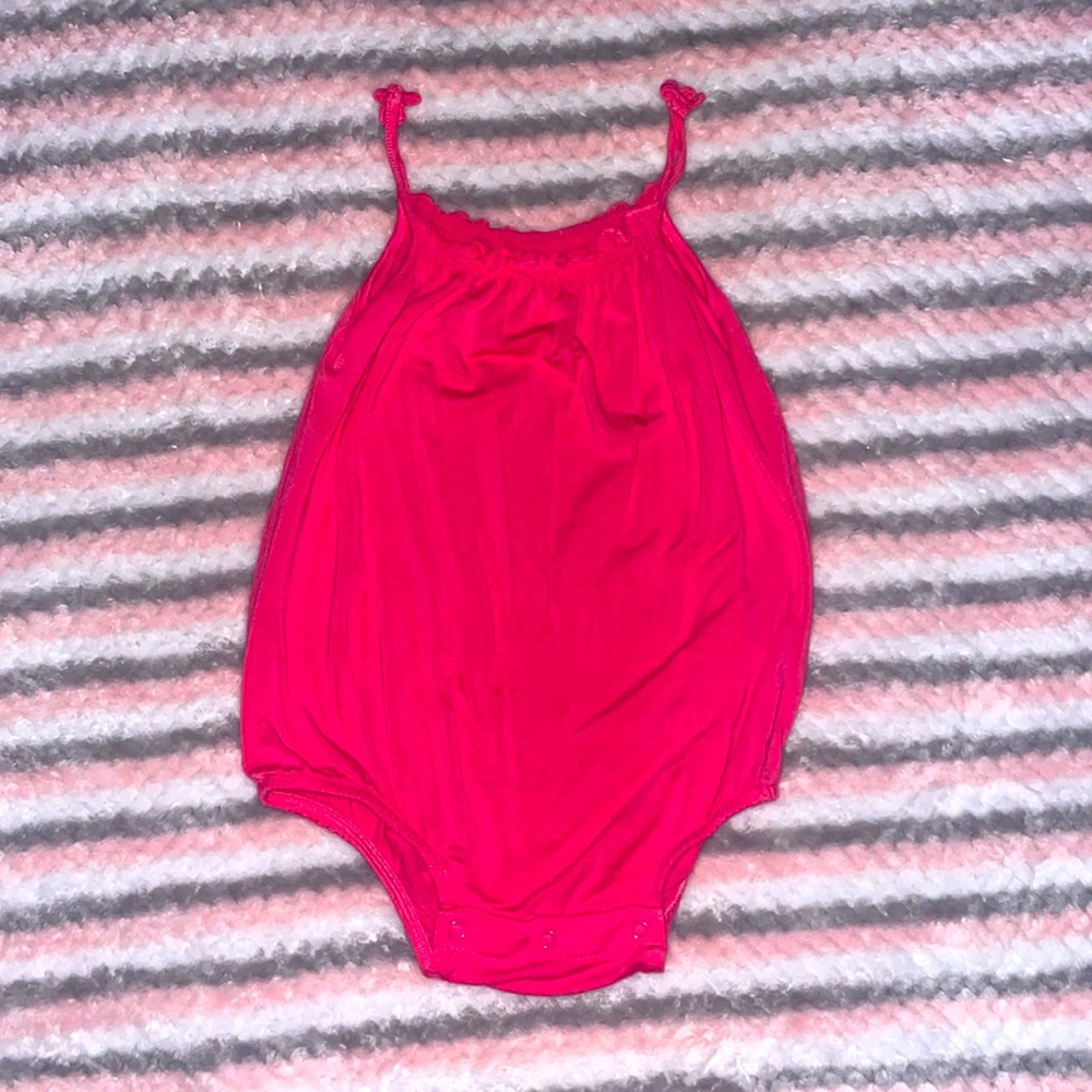 Posh Peanut hot pink bubble romper 2T